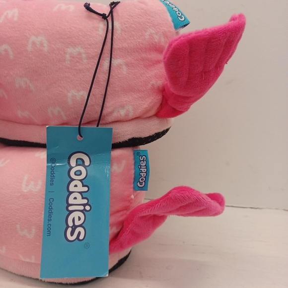 Coddies Pink Blobfish Plush Unisex Slippers Size Medium - Picture 9 of 13